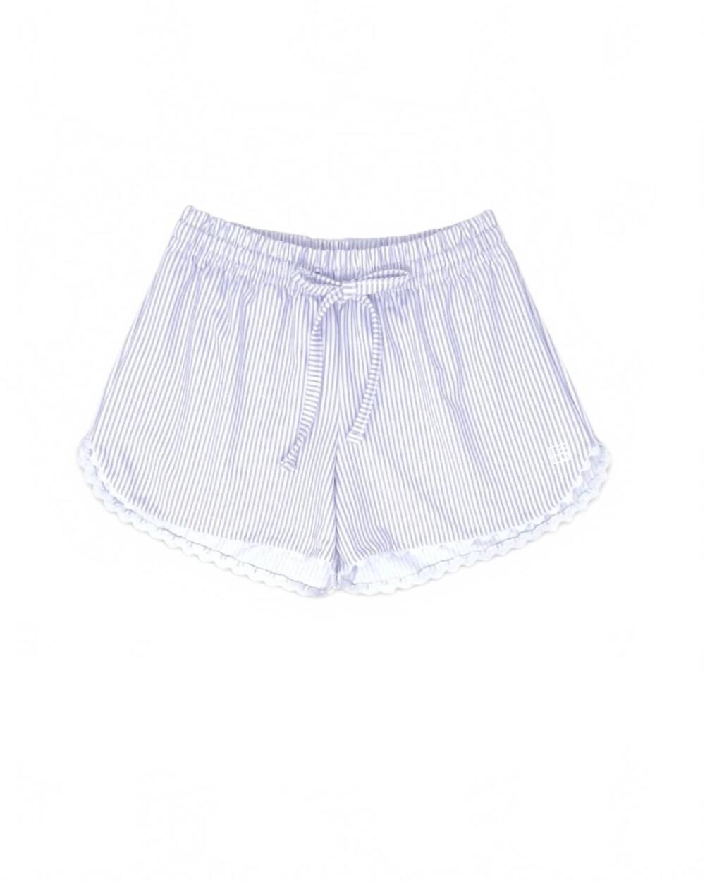 NEW LULLABY SET kids' emily short in petal purple stripe